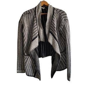 J.CREW Merino Blend Wrap Shawl Cardigan XS Aztec